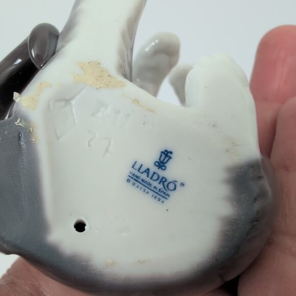 LLADRO Handmade in Spain Cat Mouse Porcelain Collectible Figurine 1994 Glossy - Picture 8 of 12